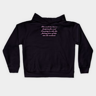 Dumpster Fire Girly Kids Hoodie